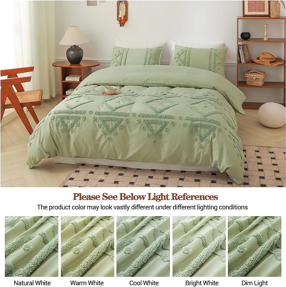 Simple & Opulent Bedding Set 3PCS 100% cotton