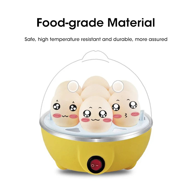 Egg Cooker Automatic Power Off, 7 Eggs Multi-Functional Steamed Egg Custard, Boiled Egg Machine