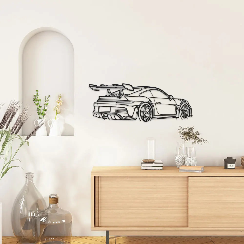Car Black Metal Art Sleek Design Home or Office