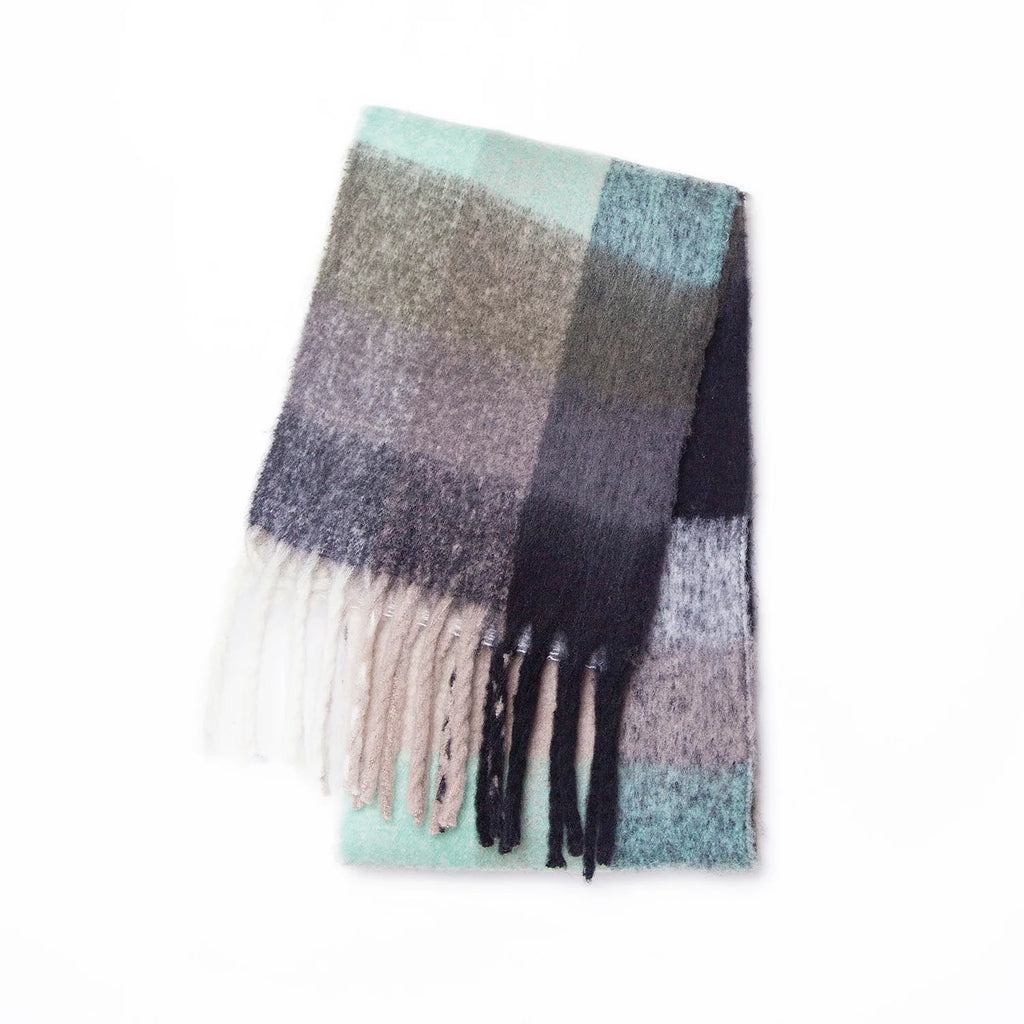 2025 Winter Thick Warm Scarf , Plaids different colors