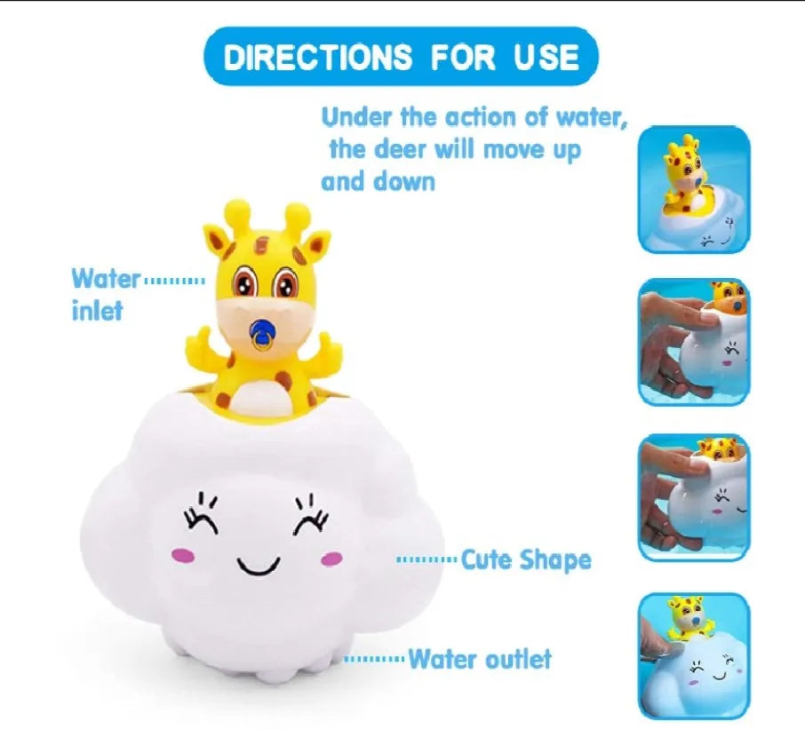 Baby Bath Toy, Water Spraying Clouds