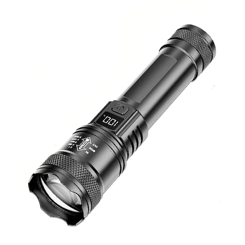 High Power 2000LM LED Flashlight Built-in Battery USB Rechargeable Strong Light Tactical Torch Outdoor Lantern