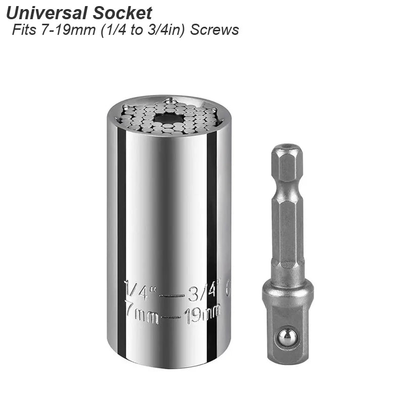 Magic Grip Universal Socket Wrench Head 7-19mm