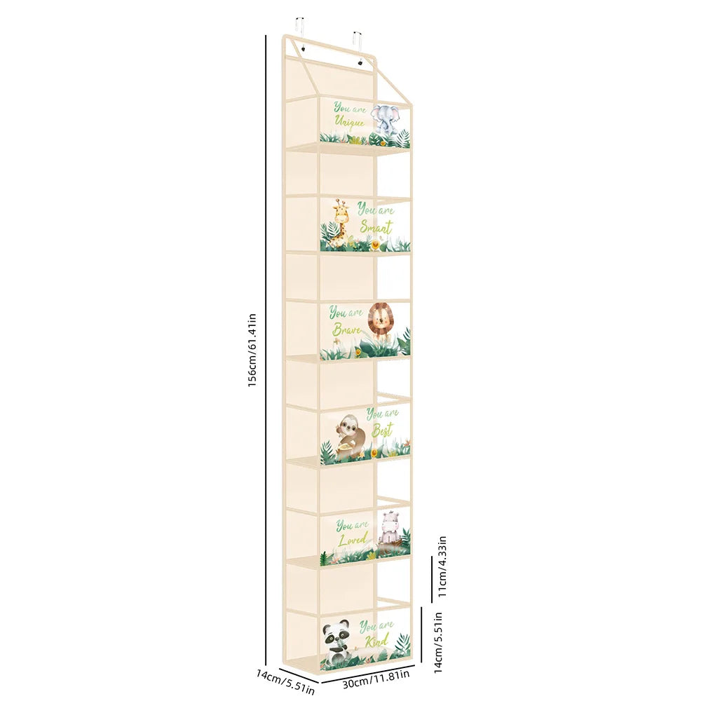 ! PCS 4/6 Layer Over the Door Hanging Organizer, Use for Cosmetics, Storage, Nursery, Bathroom