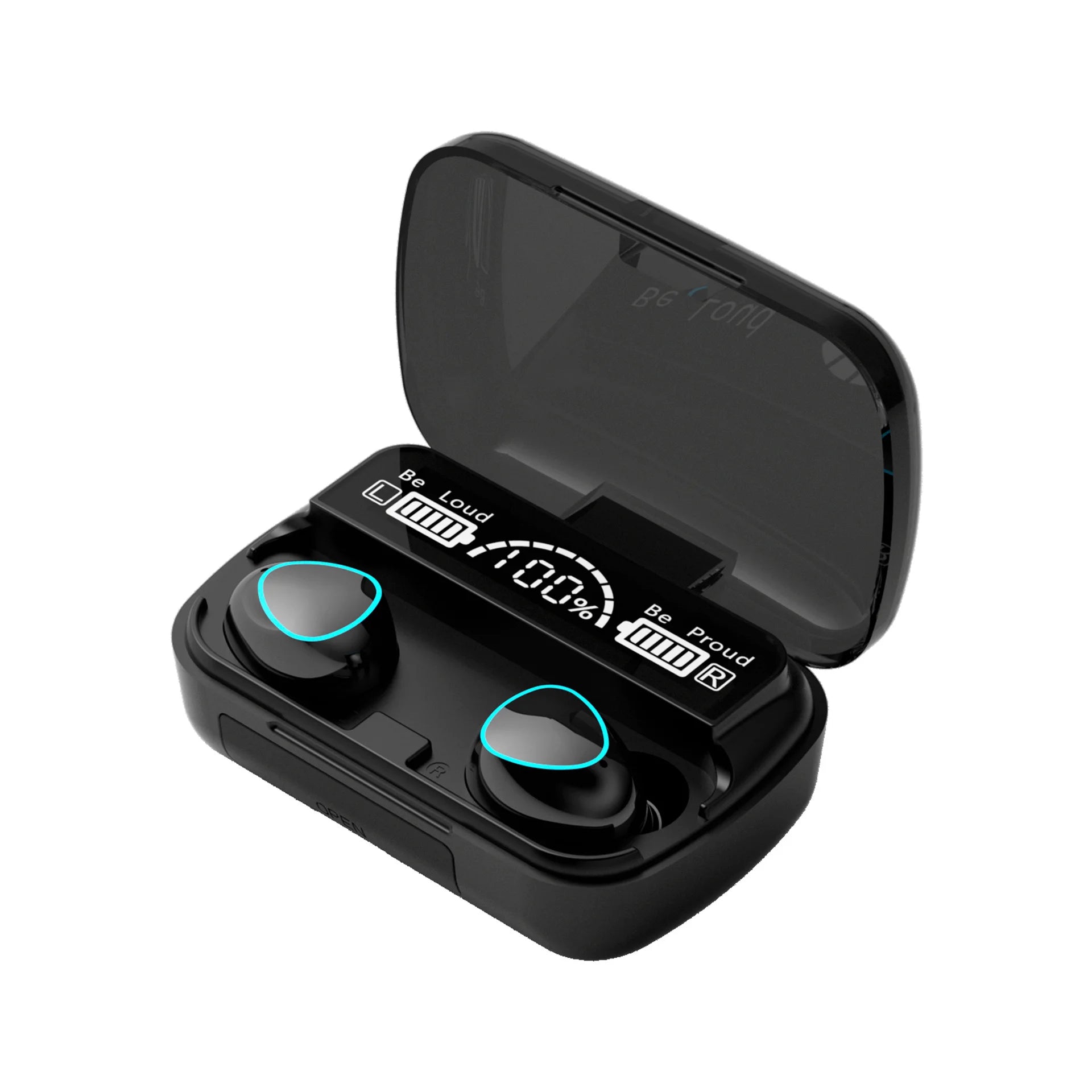 High Quality Perfect Sound M10 Earbuds Wireless, Games, Music, BT Headphones with Power Bank