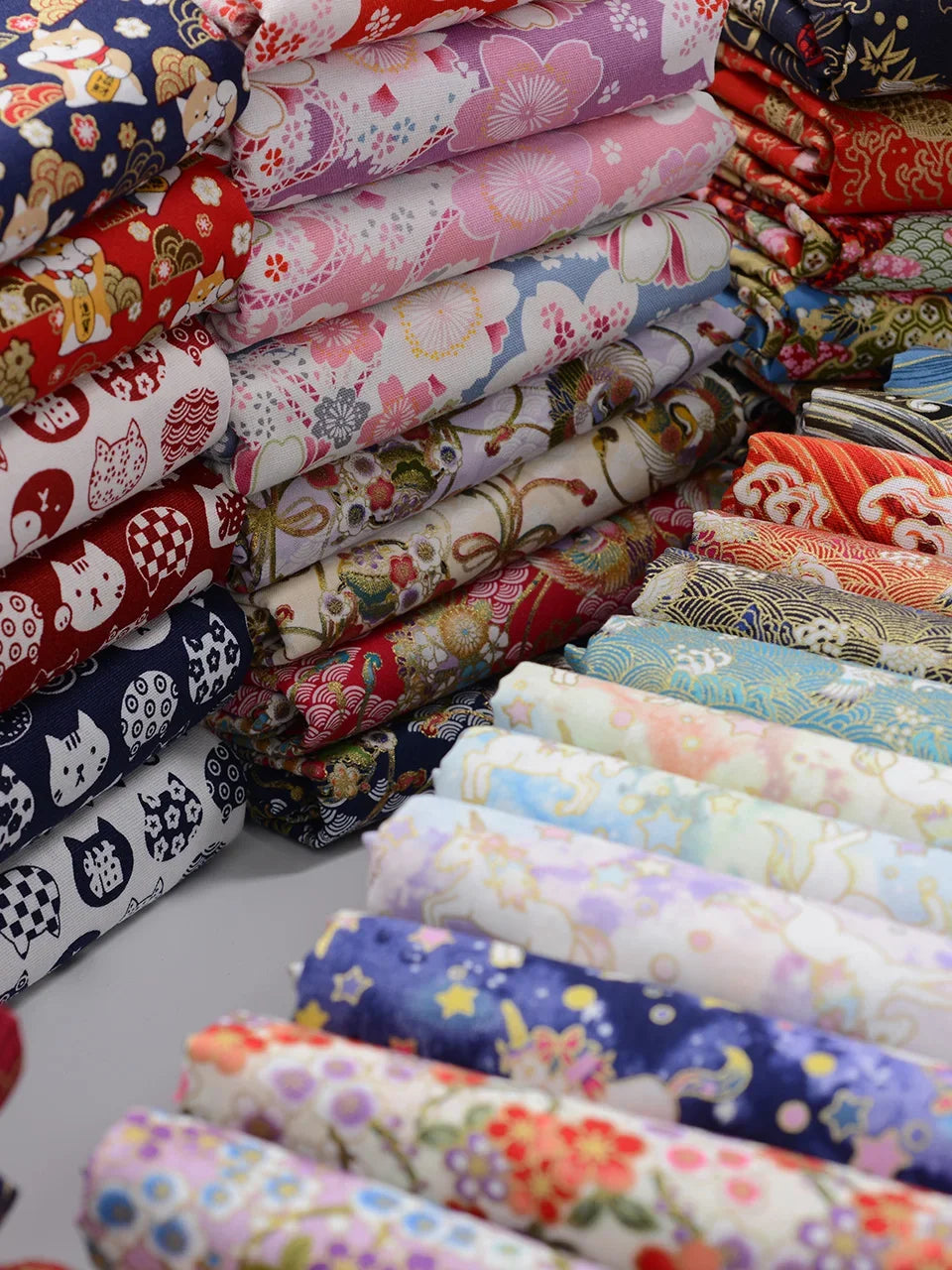 Pure Cotton Fabric Japanese Style Print 100cm x 145cm