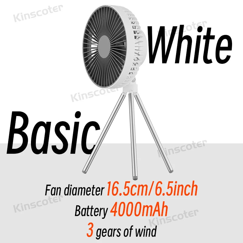 Fan Portable Rechargeable Camping desktop