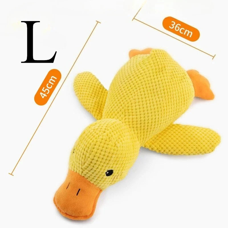 Plush Companion Sleeping Duck Dog Toys for Small Large Dogs Bite Resistant Teeth
