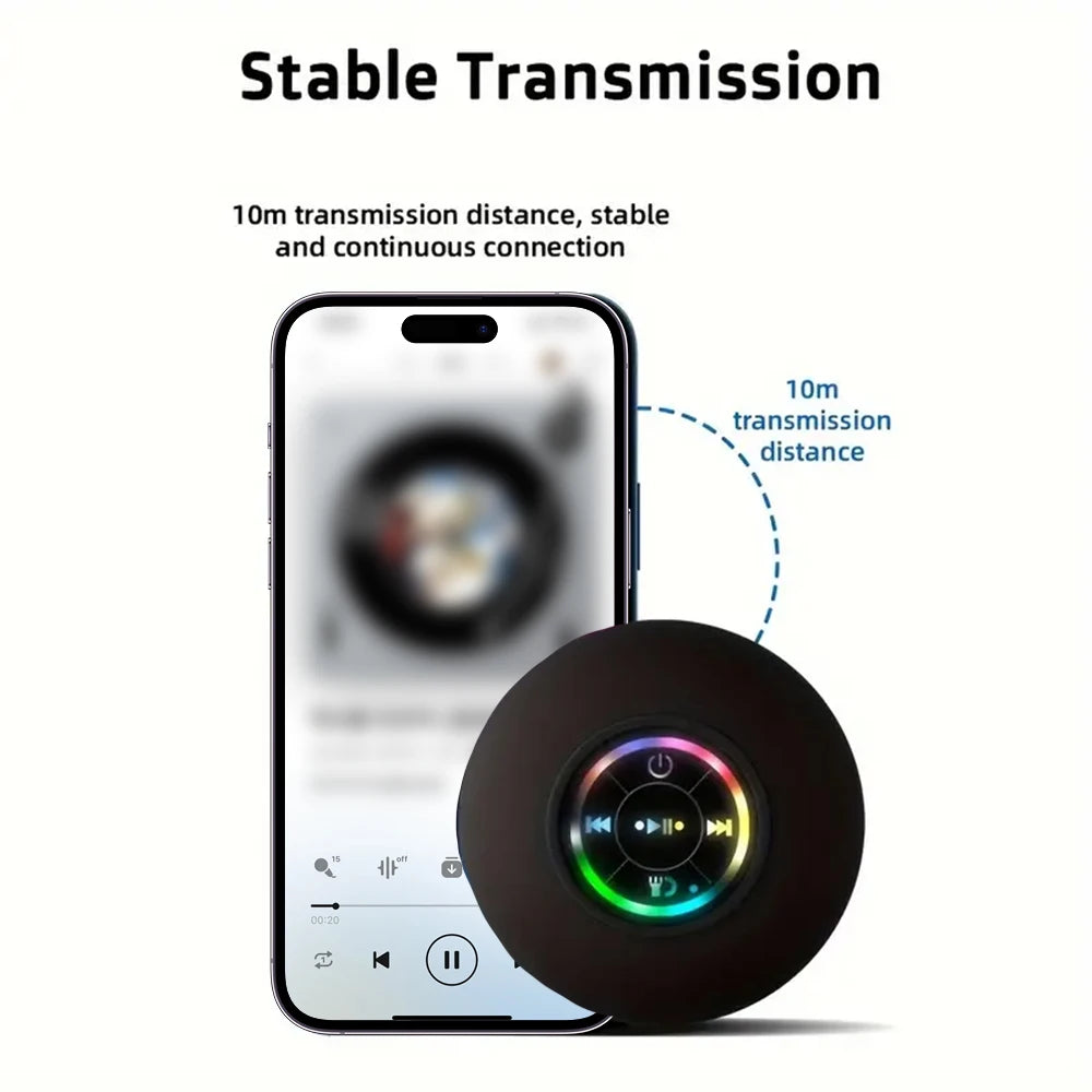 Portable Wireless Bluetooth Speaker LED IPX4 Waterproof Mini Stereo Sound Box