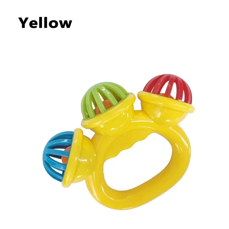 1/4pcs Newborn Hand Rattle, Grasping Hand Toy. Made of Safety Material
