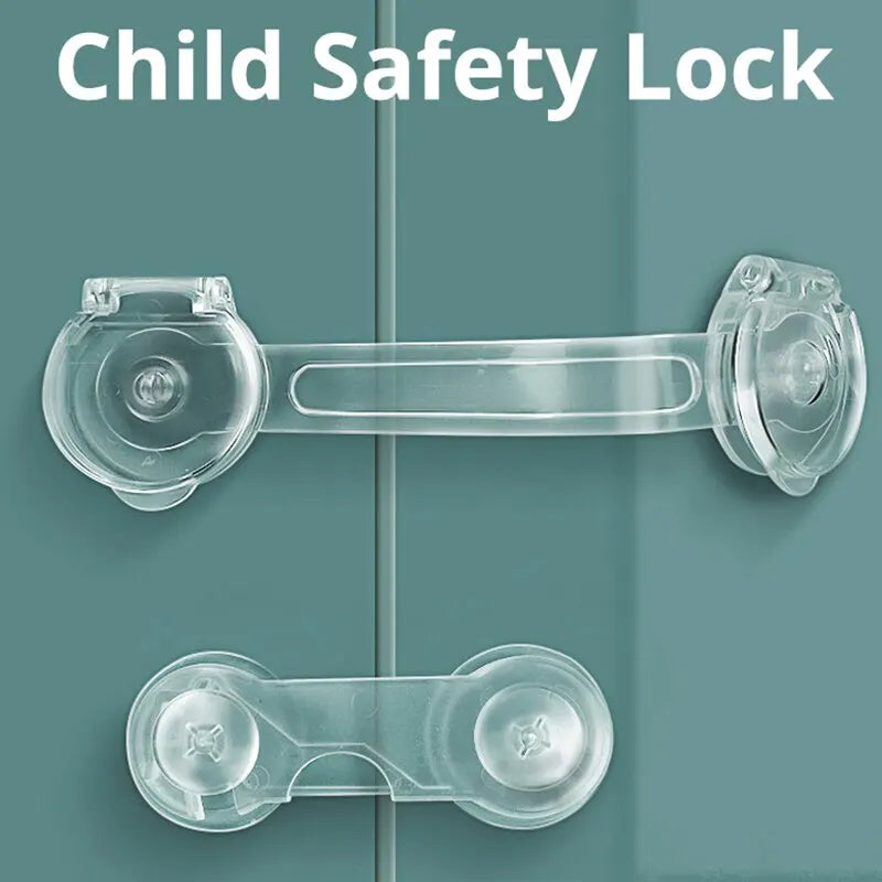 6PCS Baby Cabinet Door and Drawers, Refrigerator Locks. Keep Baby from Potential Poisons and Pinched Fingers