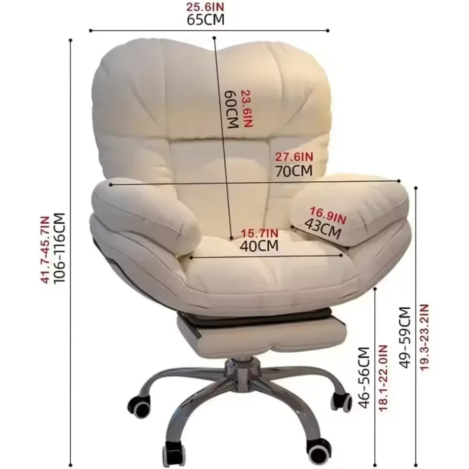 Dark Gray Recliner Gaming Chair, Home Office, Desk Chair, Comfortable
