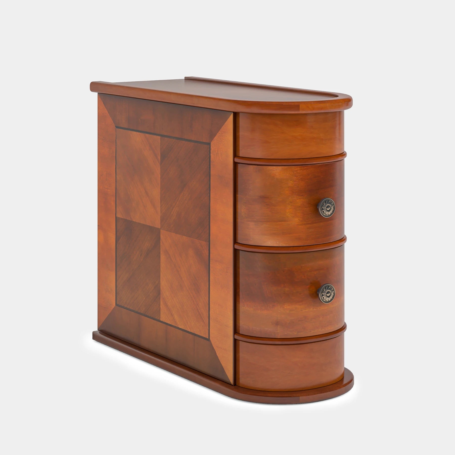 End Table, Narrow Bedside Table, Solid Wood
