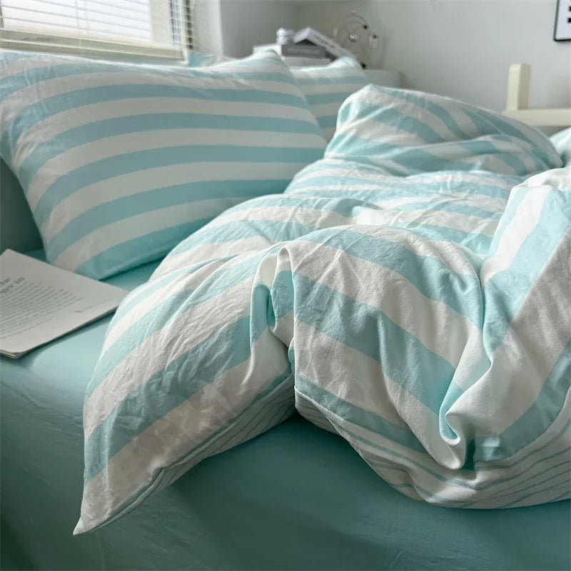 Pre-Washed Brushed Ultra Soft Duvet Cover Set with Pillowcases - Luxurious Cozy Bedding for a Heavenly Sleep Experience