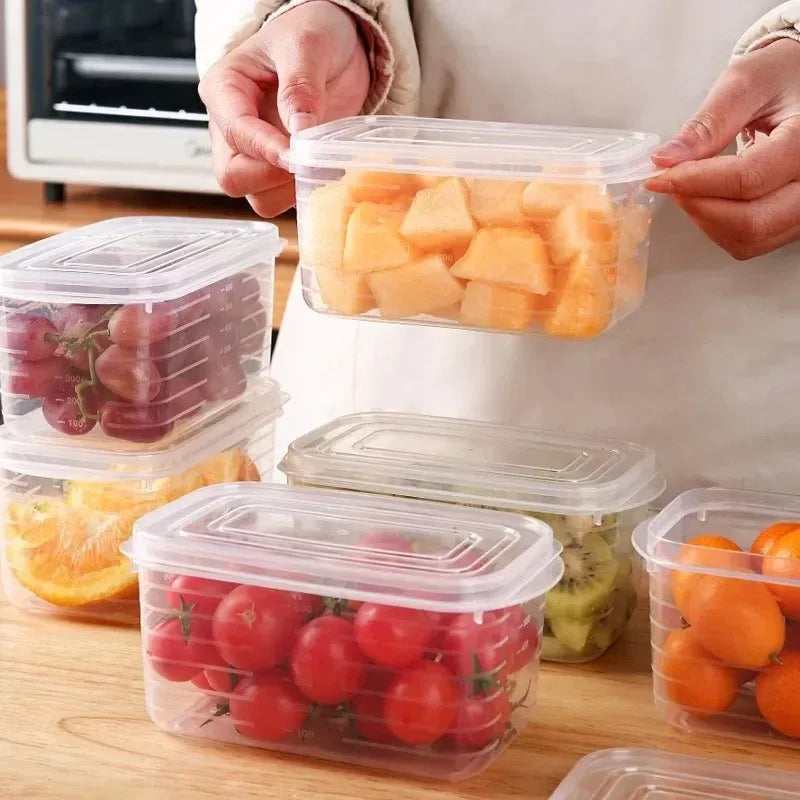 1/3/5PCS Refrigerator Box containers Organize Fresh Vegetable, Fruit, Left overs