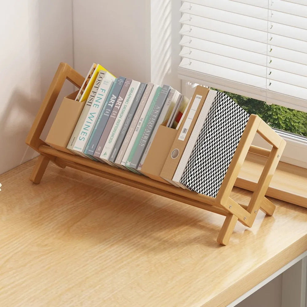 Desktop Bookshelf For Living Room, Desktop, Books, Magazines, Economical Storage Shelves