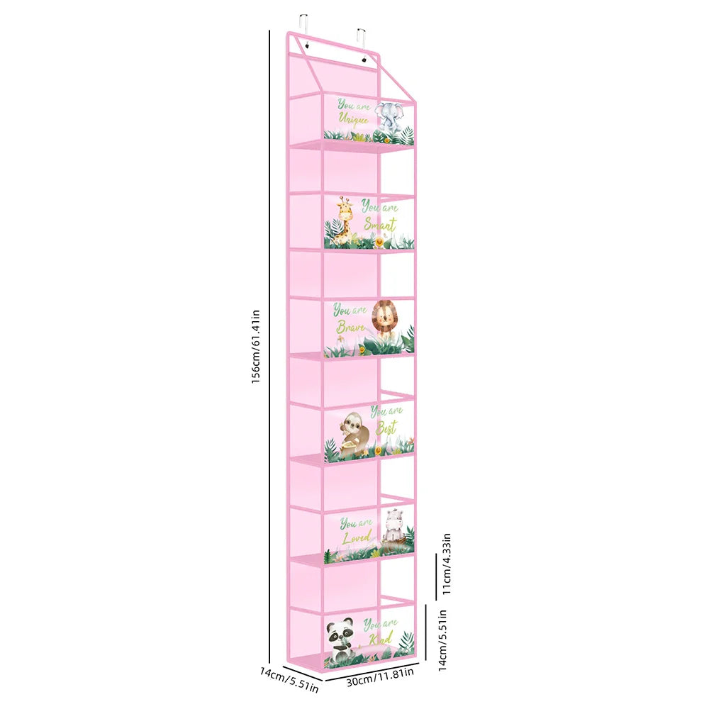 ! PCS 4/6 Layer Over the Door Hanging Organizer, Use for Cosmetics, Storage, Nursery, Bathroom