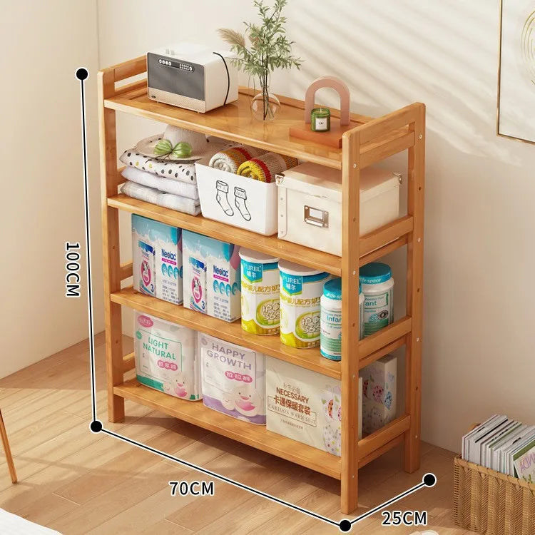 Kitchen Shelf, Floor Standing Multi-Shelves, Use to Store Kitchen Equipment, Food items