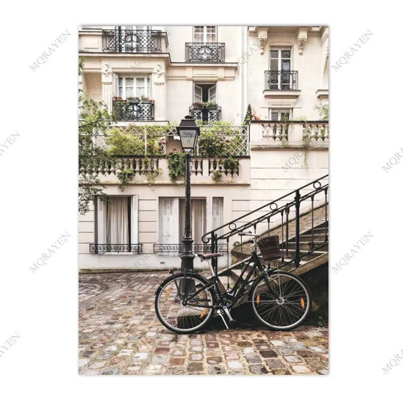 Scandinavian Bohemian Wall Art. Spanish Italy Puglia Architecture, Print on Canvas