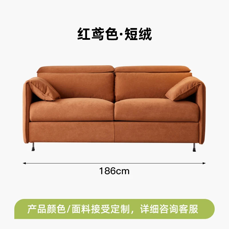 Nordic Small Sleeper Sofa, Foldable for Bedroom, Living Room