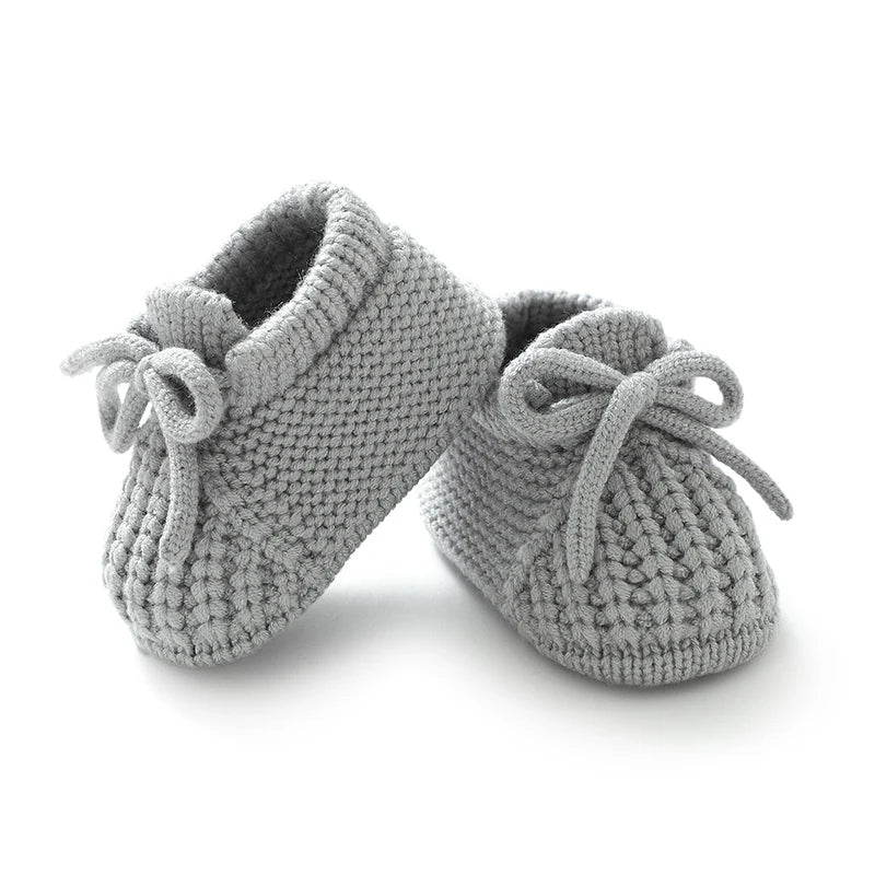 Baby Shoes Knitted Newborn Bed Footwear, 0-18m Infant Boys and Girls First Boots