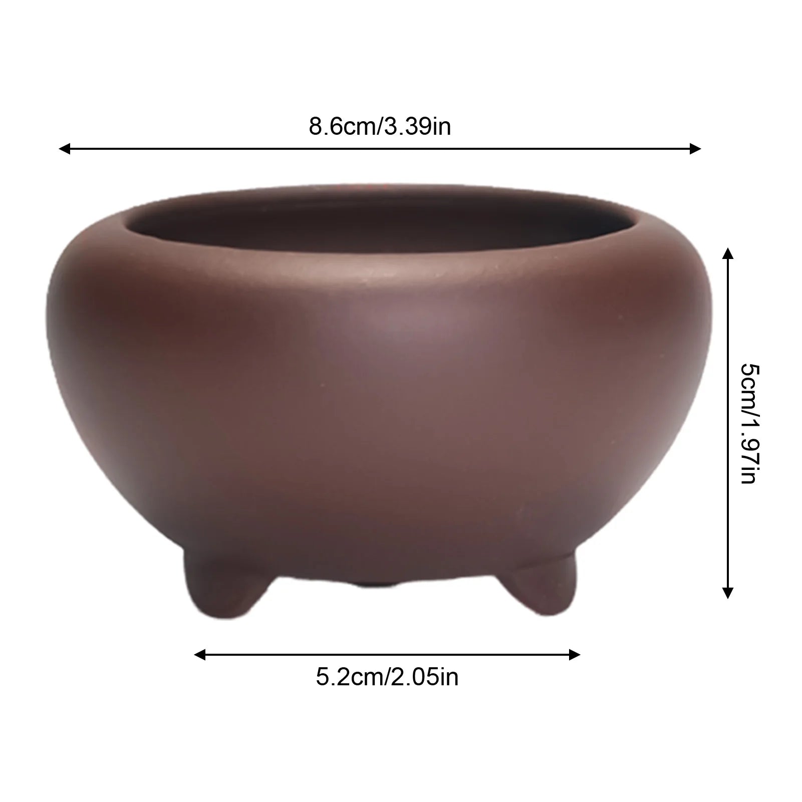 Ceramic Garden Planter Round with Hole Indoor Outdoor