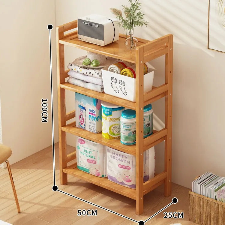 Kitchen Shelf, Floor Standing Multi-Shelves, Use to Store Kitchen Equipment, Food items