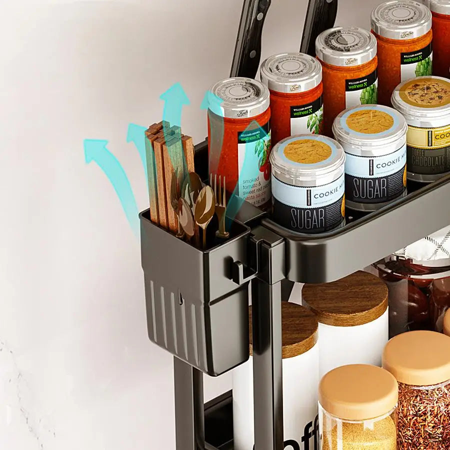 Kitchen Storage Rack, Multi-purpose Organizer, Spices, Utensil Holder, Knives, etc.