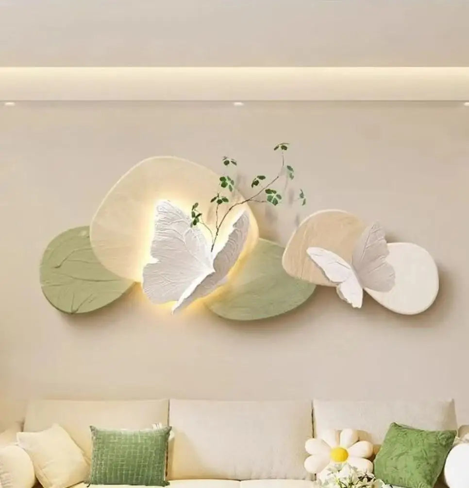 3D Butterflies Wall Mounted with Lights, Luxurious, High End