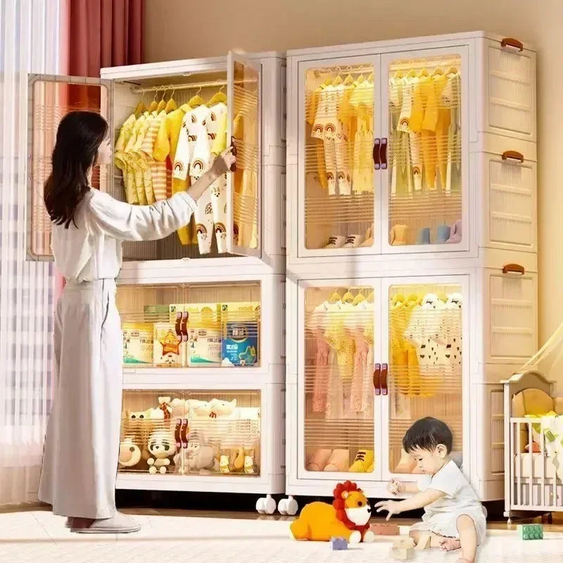 Baby's Bedroom Closets Wardrobe Transparent Stable