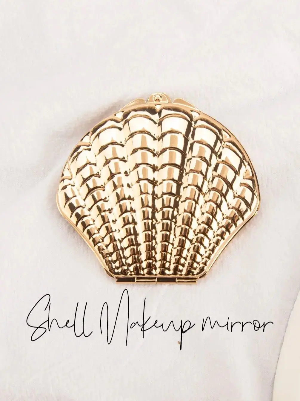 Golden Shell 2-Sided Makeup Mirror