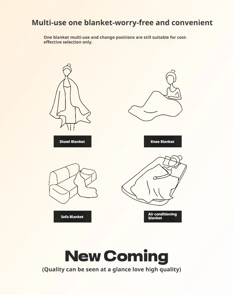 Super Soft Throw Blanket Ivory Premium Silky Flannel Fleece 3D Clouds All Season Use