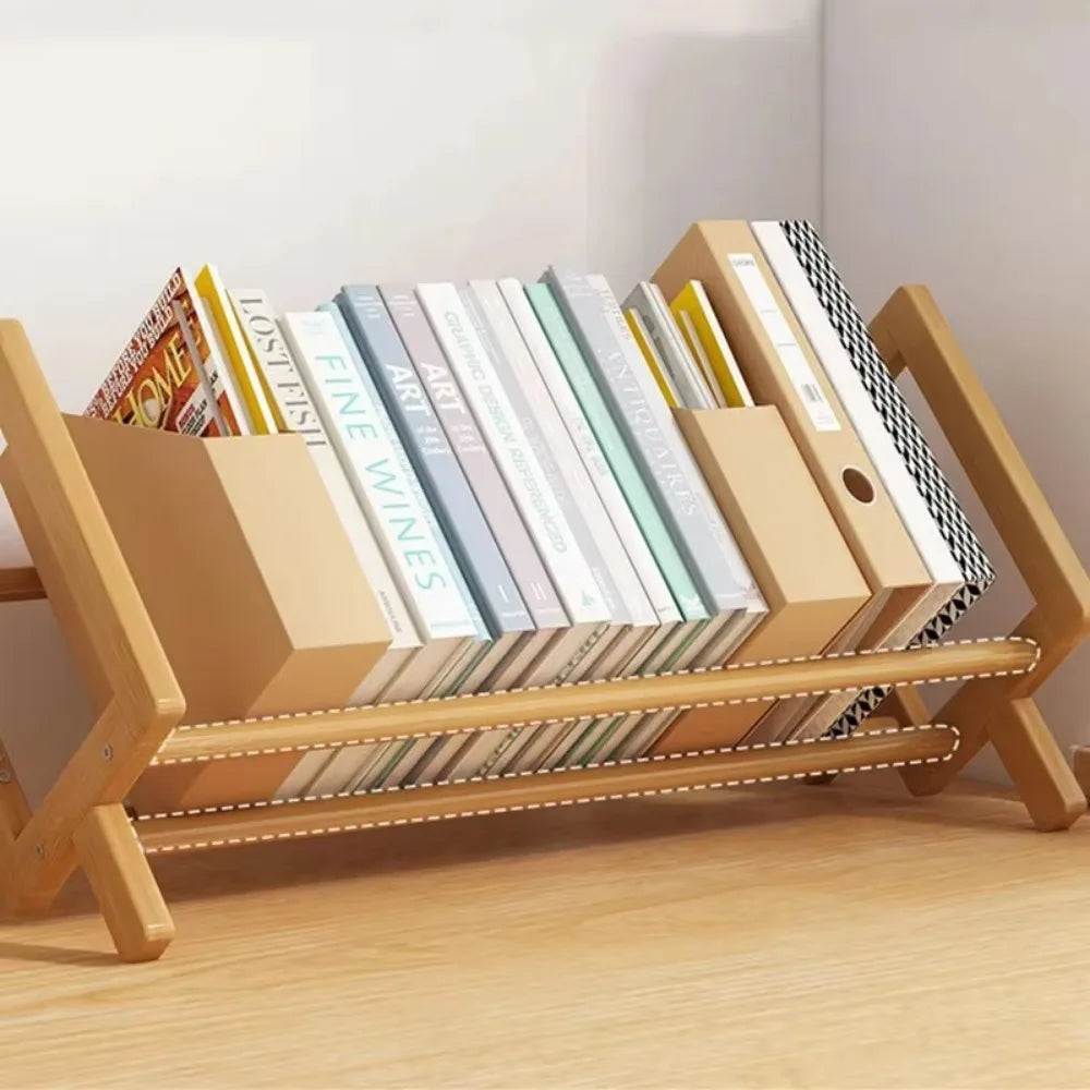 Desktop Bookshelf For Living Room, Desktop, Books, Magazines, Economical Storage Shelves