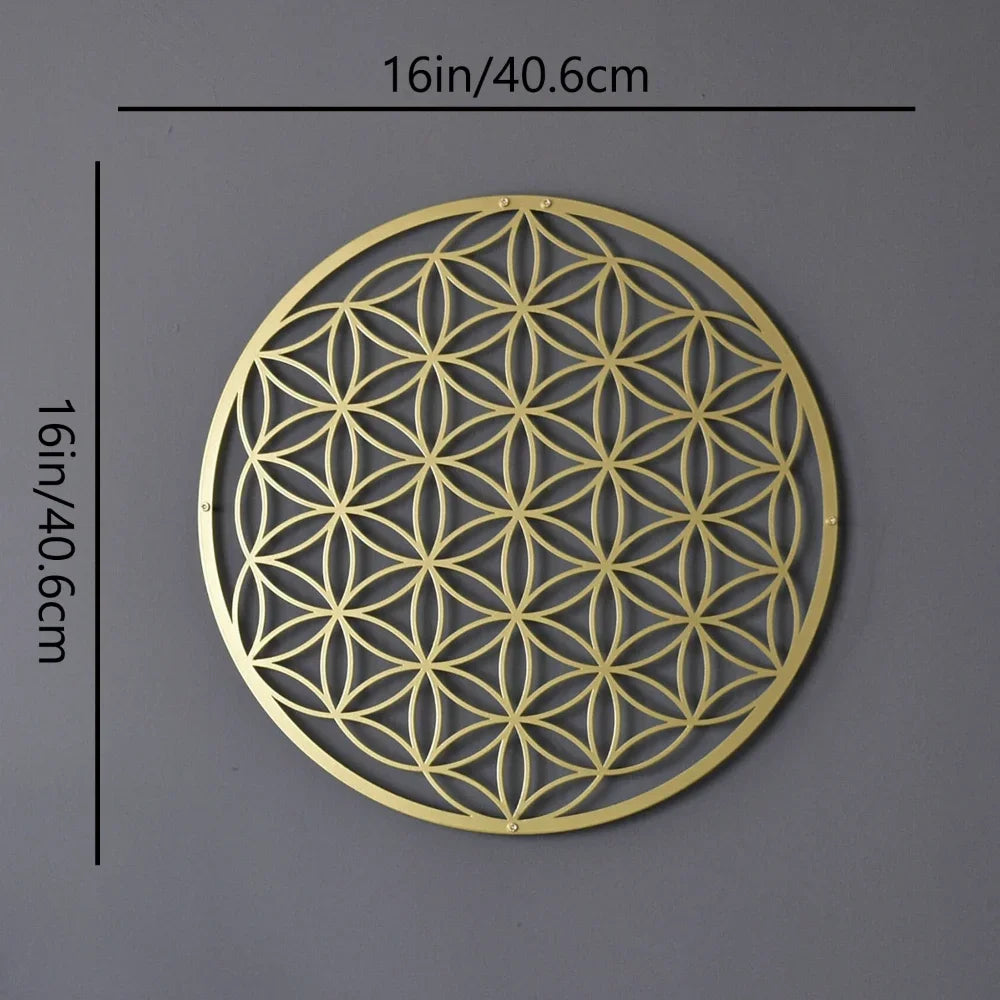 Flower Of Life Metal Wall Art