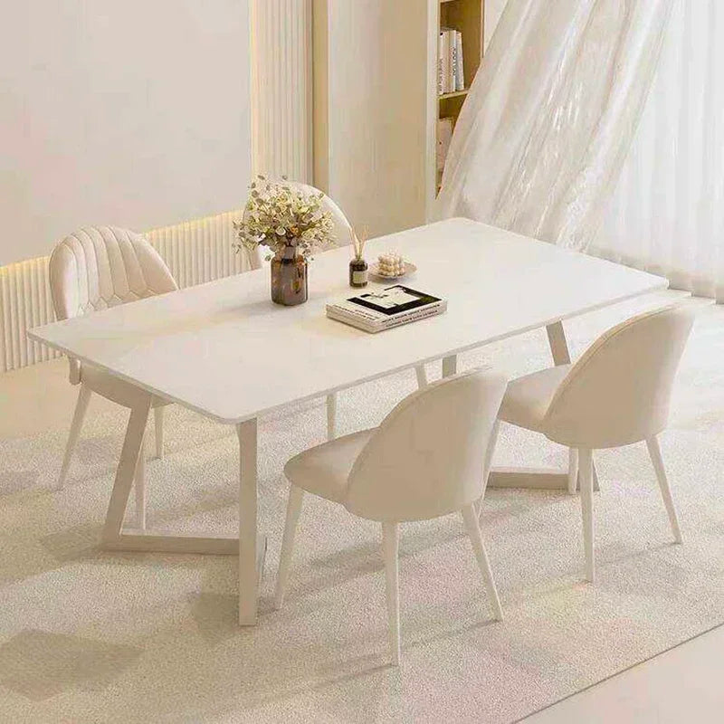 Modern Designer Dining Table Luxury Oval Modern White Dining Table Nordic Vintage Conjuntos De Sala De Jantar Home Furniture