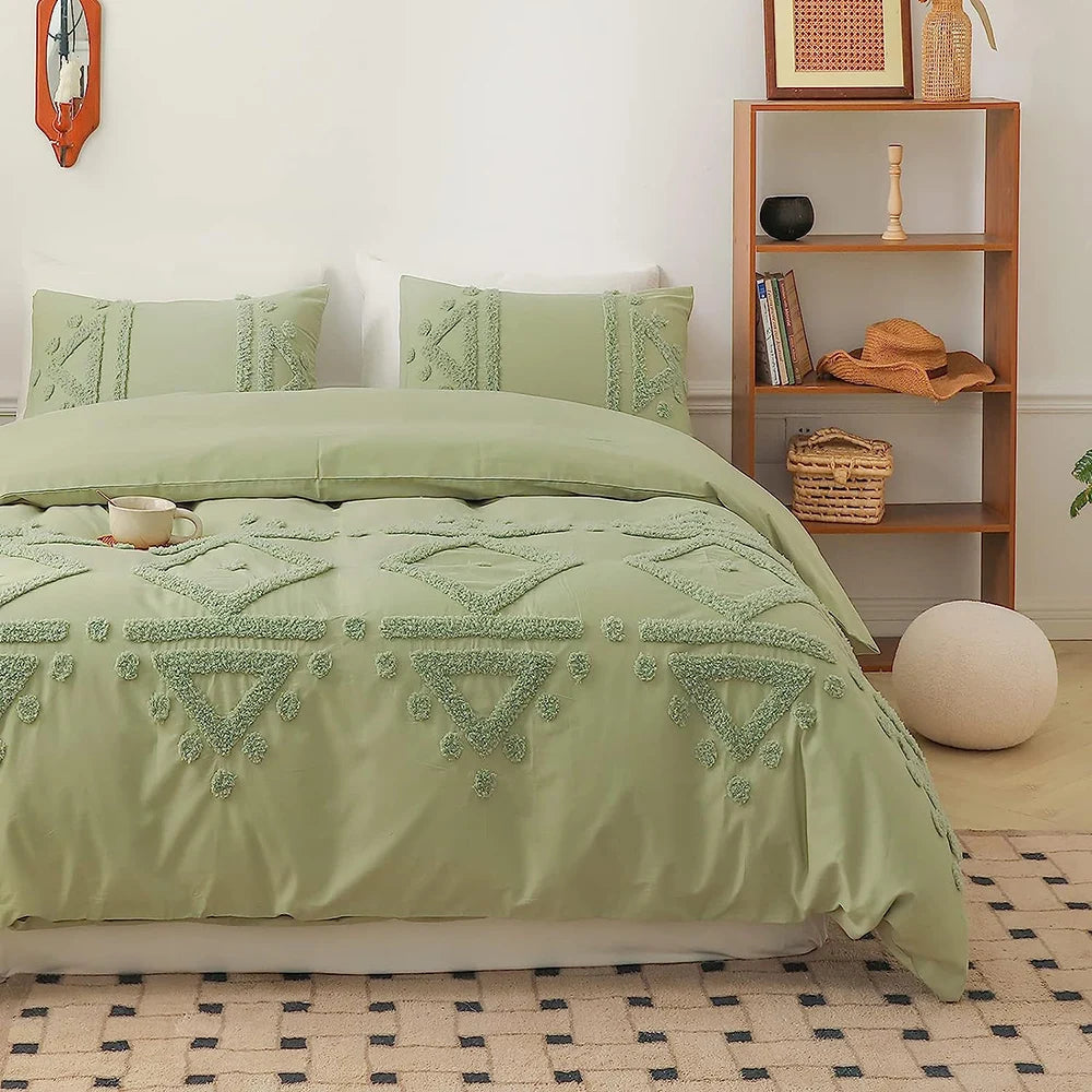 Simple & Opulent Bedding Set 3PCS 100% cotton