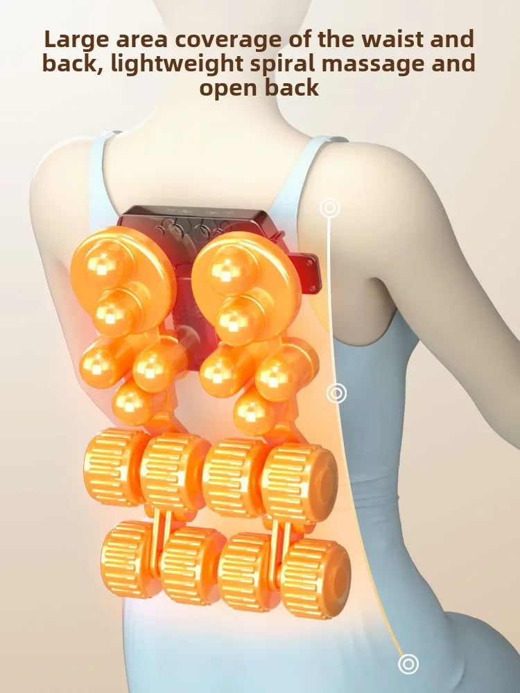 JAIYORL Shiatsu Neck Massage Pillow Electric Back Cushion Deep Massage with Heat Relax Muscles