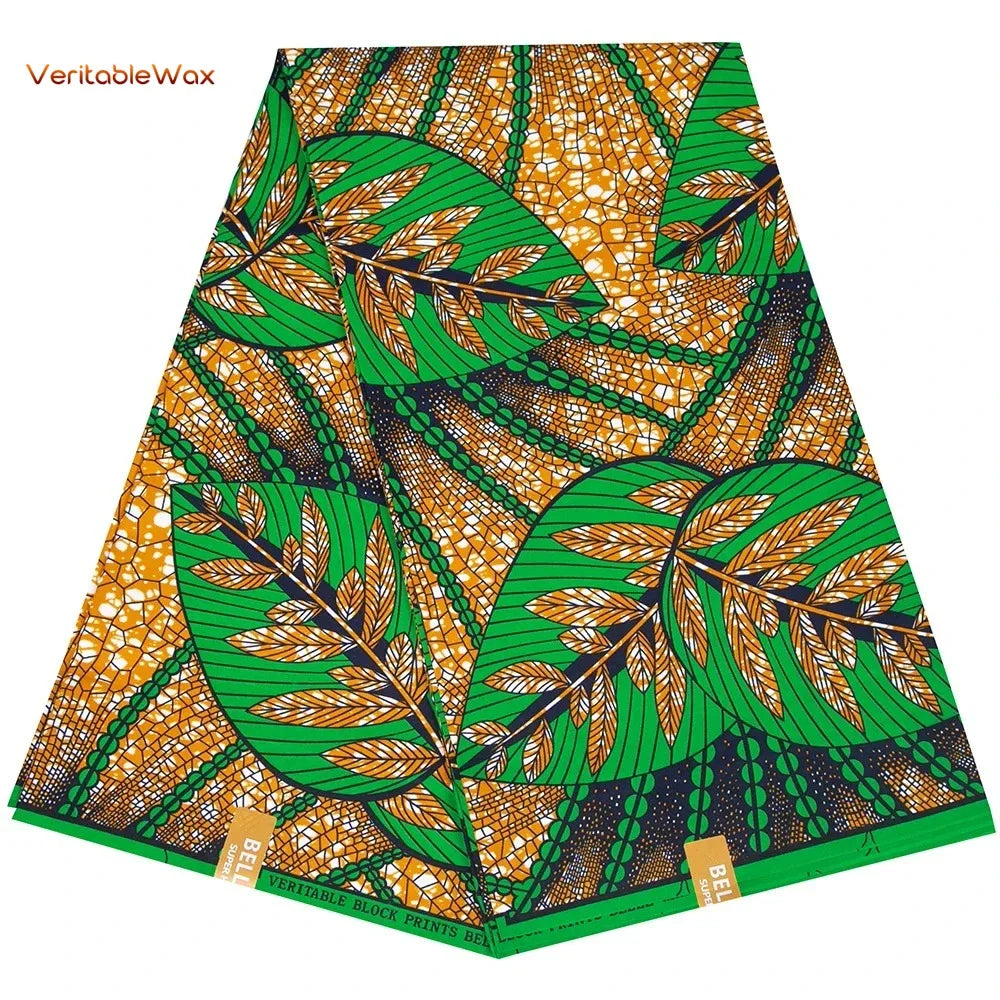 Ankara African Double Print Batik, Real Wax Fabric, Sewing Wedding Dress, Quilting, Polyester