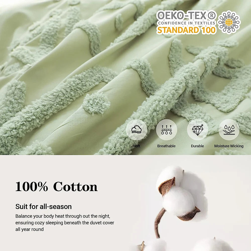Simple & Opulent Bedding Set 3PCS 100% cotton