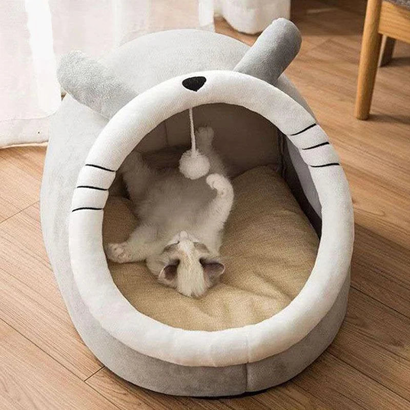 Deep Sleep Cat Bed Foldable Removable Washable Pet Sleeping Bed for Small Dogs and Cats