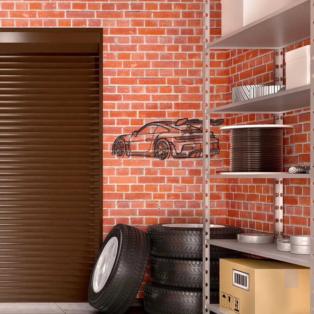 Car Black Metal Art Sleek Design Home or Office