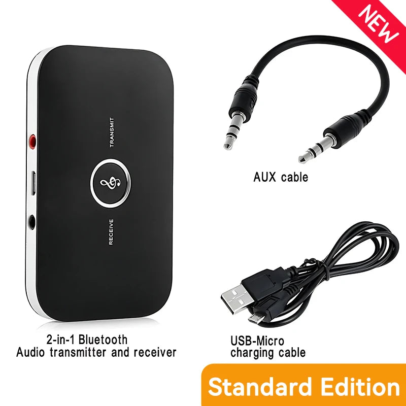 B6 2 in 1 Bluetooth 5.3 Audio Transmitter Receiver For Cat PC TV Headphone