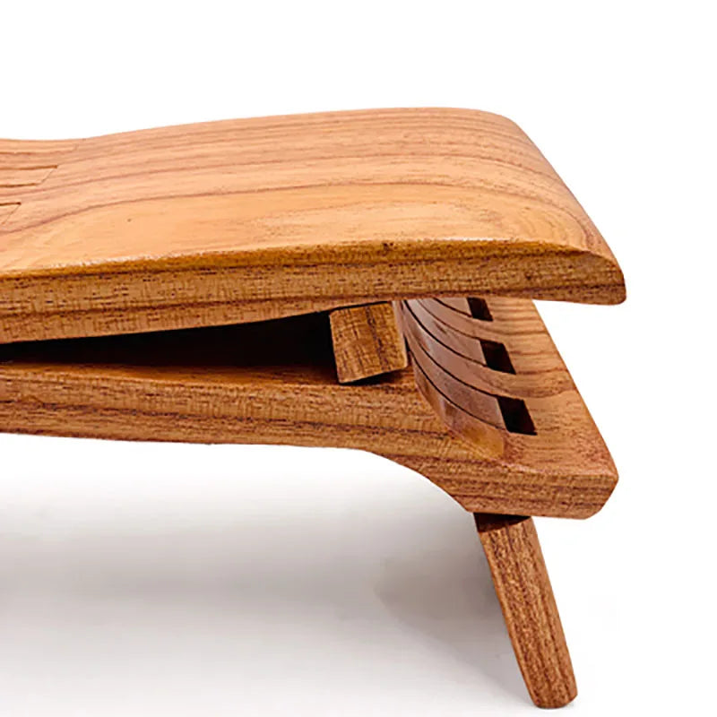 Luban-Solid Wood Folding Stool, Whole Wood, Board-Free, Multi-Functional, Small