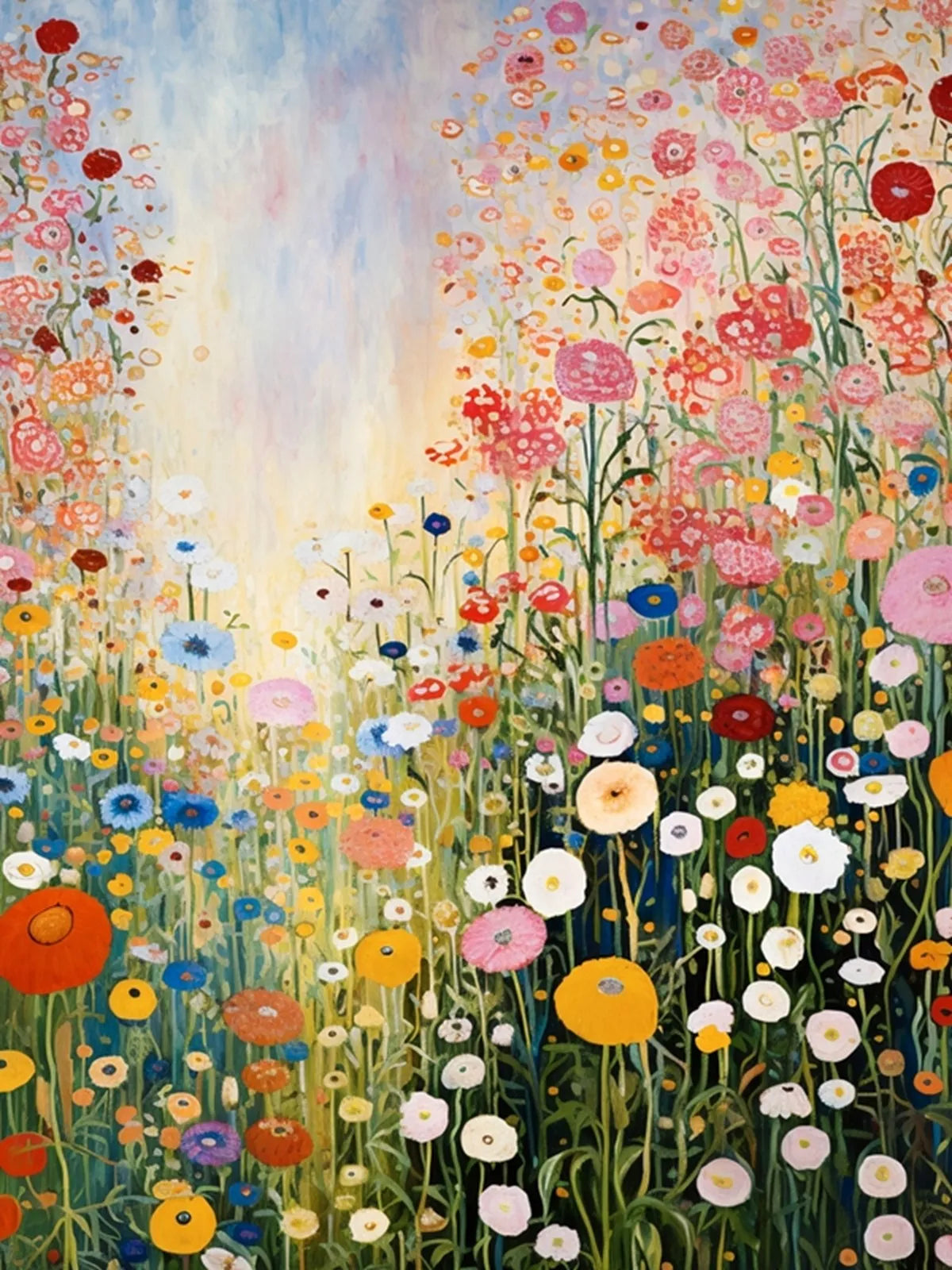 Beautiful Colorful Abstract Flower Canvas Poster Wall Art Pictures