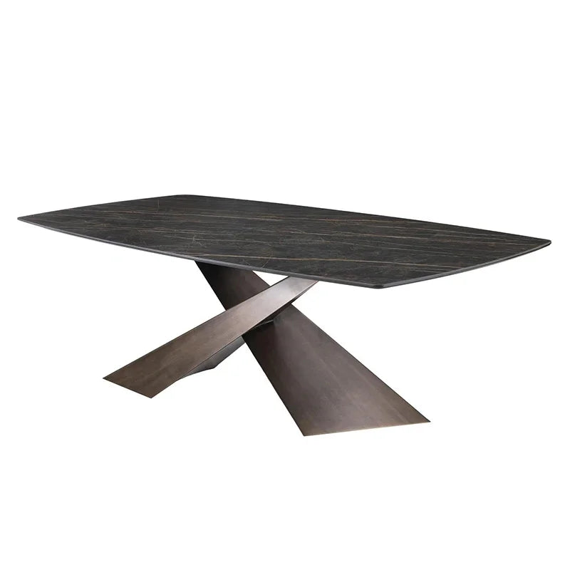Italian Light Luxury Minimalist Dining Table Lounge High Quality Restaurant Table