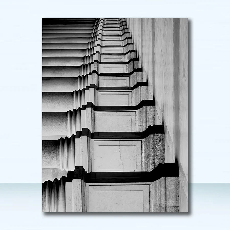 Wall Art Prints Scandinavian Nordic Black and White, Canvas