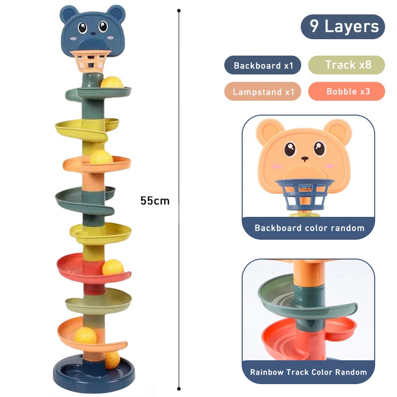 Montessori Toys, Baby 0-36 months, Track Rolling Ball, Push Sliding Ball, Early Educations Store