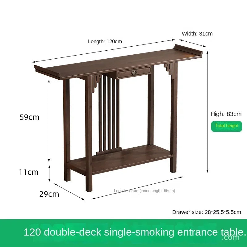 Chinese-Style Foyer or Entrance table, Bamboo and solid Wood