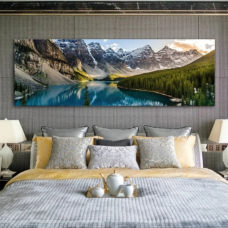 Gorgeous Landscape Canvas Print Mountain Scenery