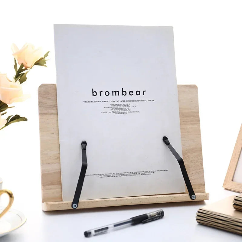 Adjustable Reading Rest Tablet, Page Paper Clips. Reading Desk Bookstand